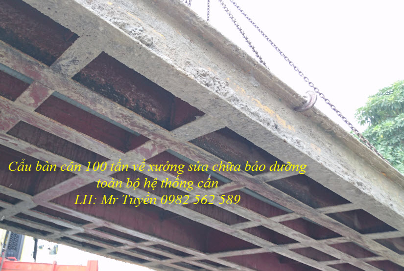 Bảo dưỡng cân ô tô 100 tấn