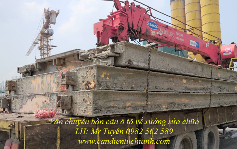 Vận chuyển bàn cân về xưởng sửa chữa