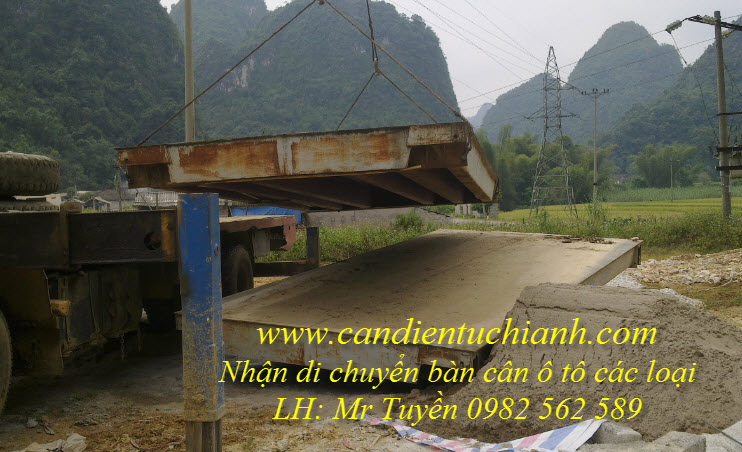 di chuyển bàn cân đến vị trí mới