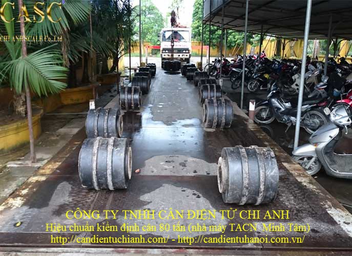 Kiểm định hiệu chuẩn cân điện tử 80 tấn