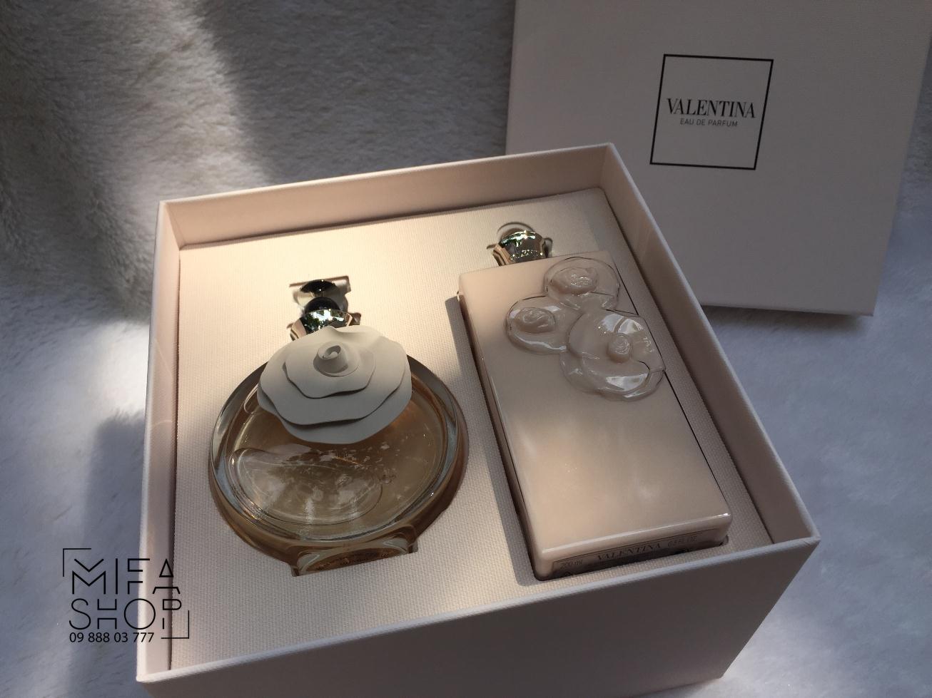 BỘ QUÀ TẶNG NƯỚC HOA VALENTINE EDP 80ML, DƯỠNG THỂ 100ML