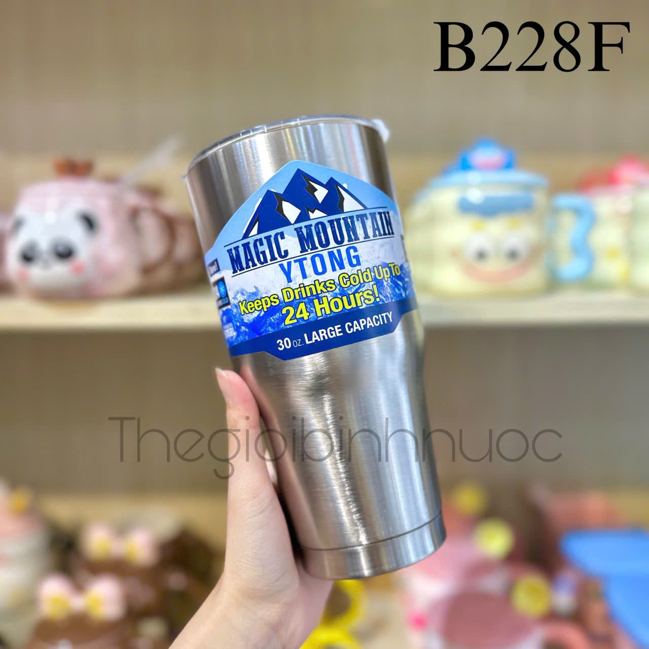 Ly Giữ Nhiệt Yeti Tặng Kèm Túi Và Combo Ống Hút 900ml