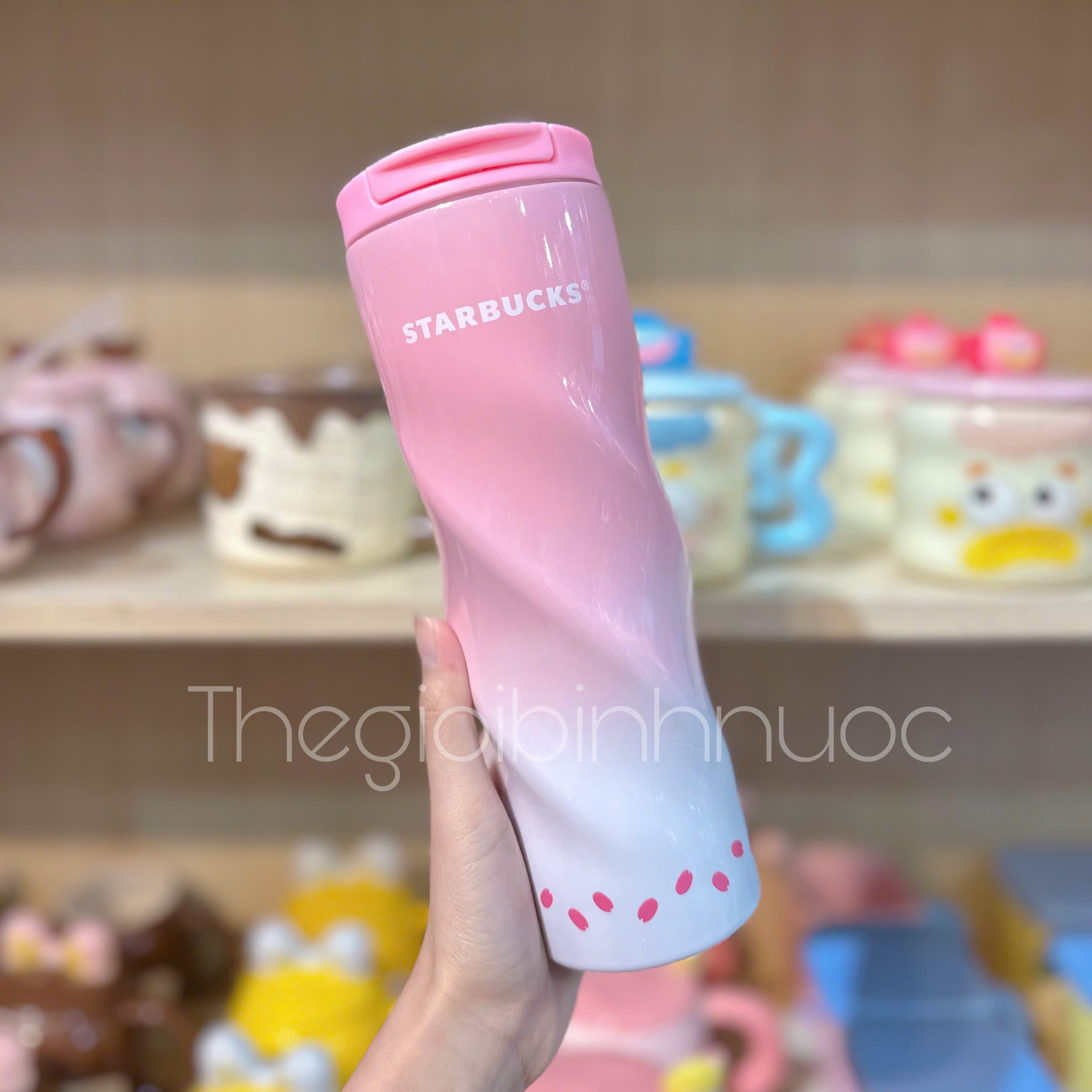 Bình Giữ Nhiệt Starbucks Góc Cạnh