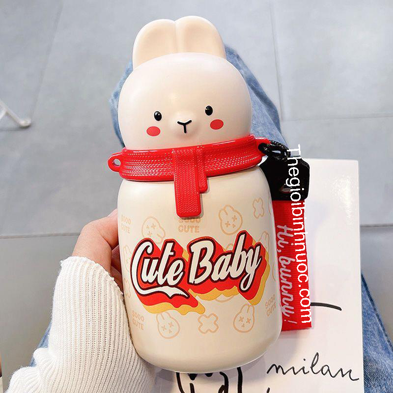 Bình Giữ Nhiệt Thỏ Baby Cute 350ML