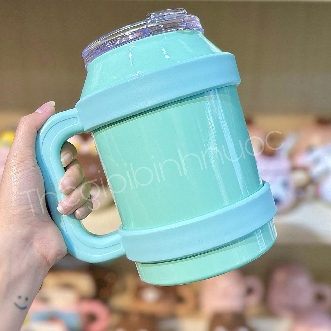 Ly Giữ Nhiệt Màu Pastel Dung Tích Lớn 1L5 INOX 304