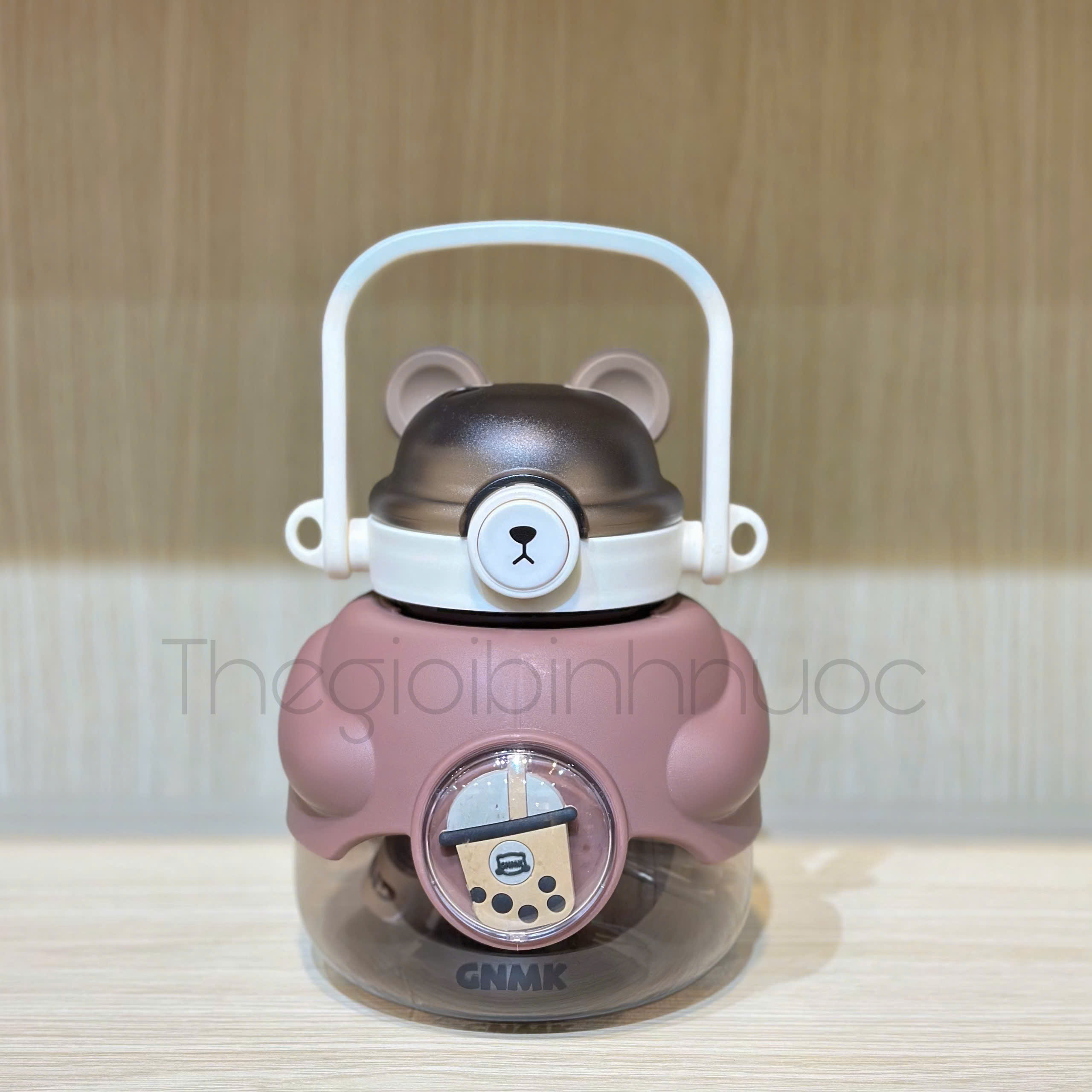 Bình Nhựa Gấu Đeo Chéo Dễ Thương 1L3