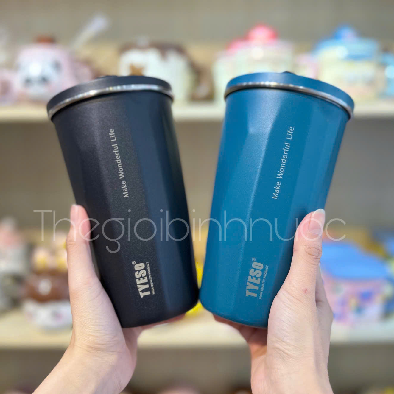 Ly Giữ Nhiệt TYESO 600Ml Kèm Ống Hút Và Nút Chặn Ống Hút