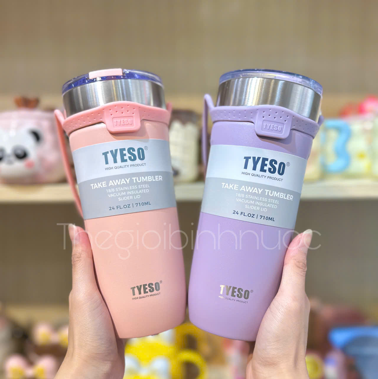 Ly Giữ Nhiệt TYESO 710ML Kèm Ống Hút