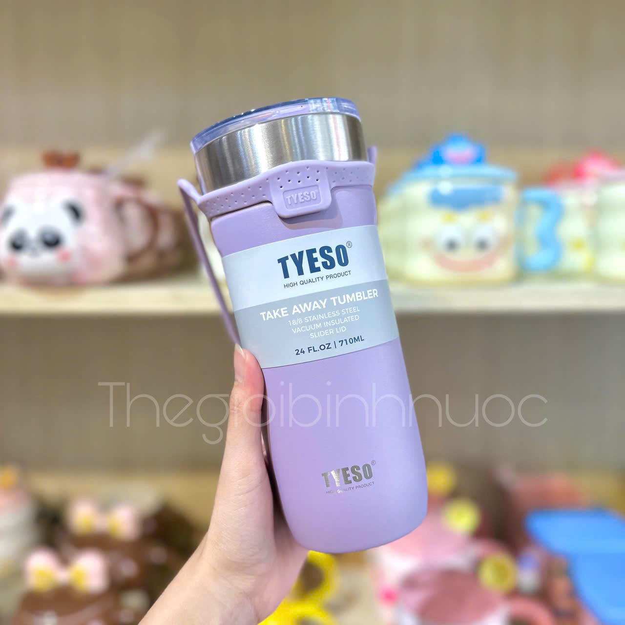Ly Giữ Nhiệt TYESO 710ML Kèm Ống Hút