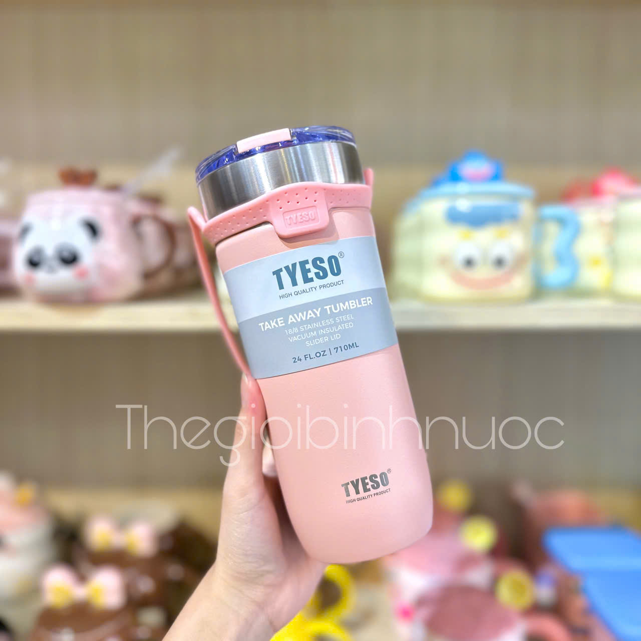 Ly Giữ Nhiệt TYESO 710ML Kèm Ống Hút