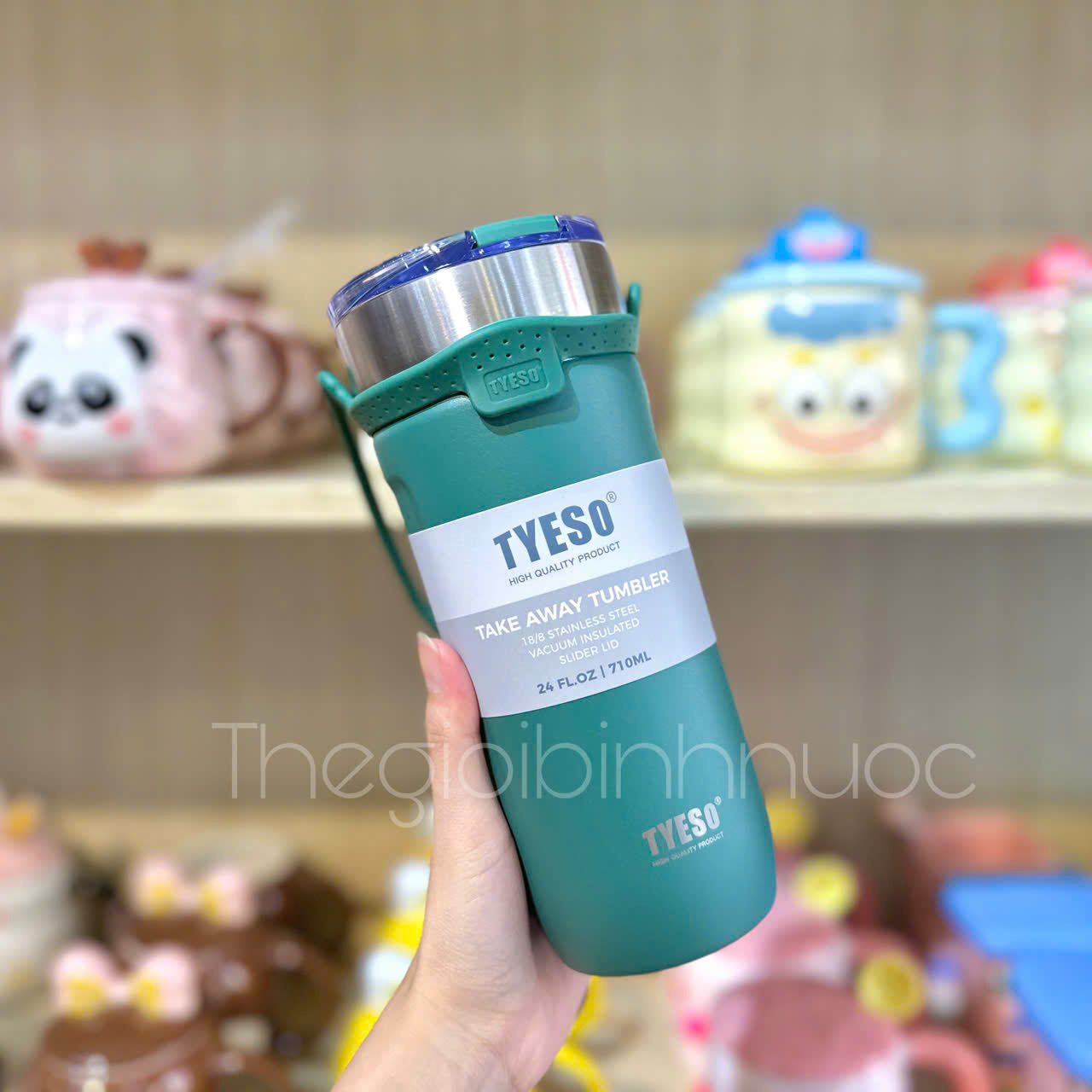 Ly Giữ Nhiệt TYESO 710ML Kèm Ống Hút