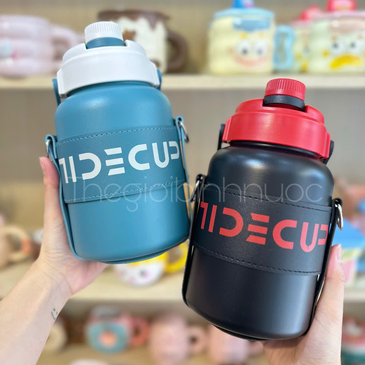 Bình Giữ Nhiệt Inox 316 Cao Cấp 1100ML Kèm Dây Đeo