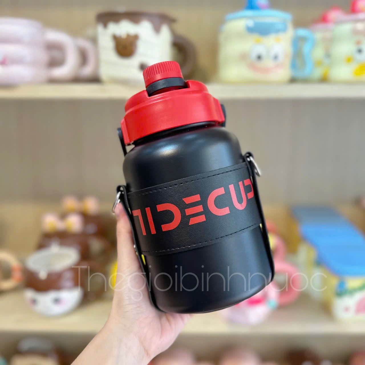 Bình Giữ Nhiệt Inox 316 Cao Cấp 1100ML Kèm Dây Đeo