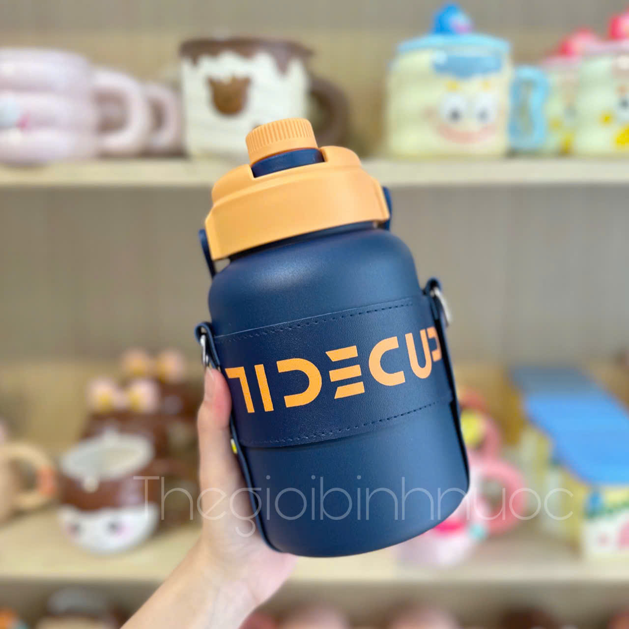 Bình Giữ Nhiệt Inox 316 Cao Cấp 1100ML Kèm Dây Đeo