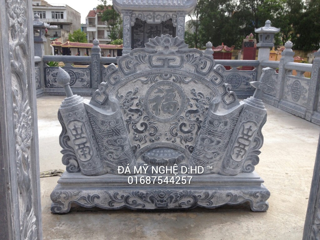 Cuốn thư đá khu lăng mộ