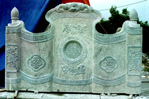 cuốn thư đá Mẫu cuốn thư đá cổ chế tác tại Ninh Bình