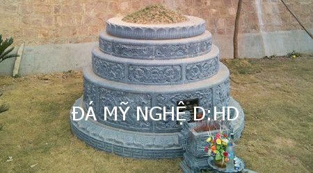 mẫu mộ đá tròn 14