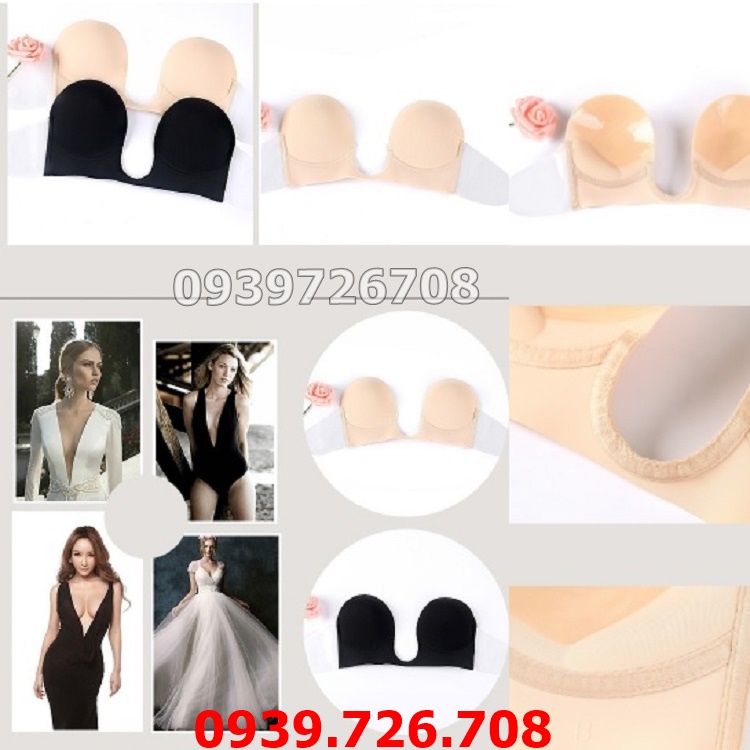 Áo ngực dán U xẻ sâu
