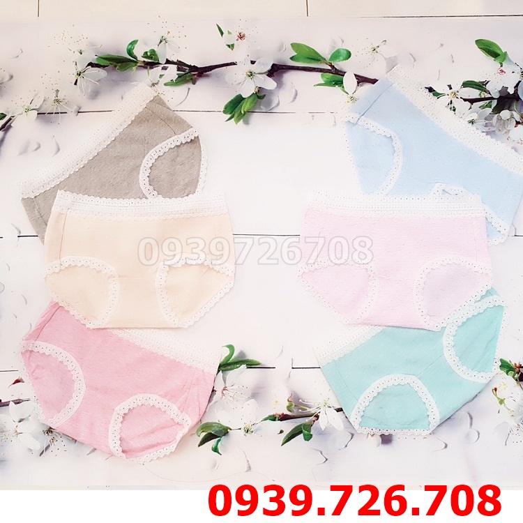 Quần lót cotton viền ren