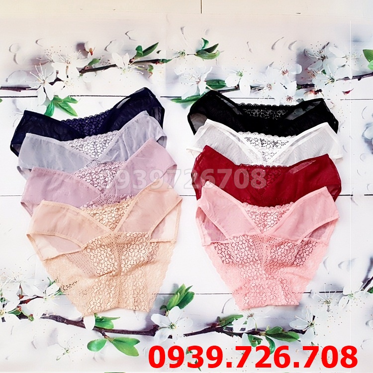 Quần lót lưới ren V