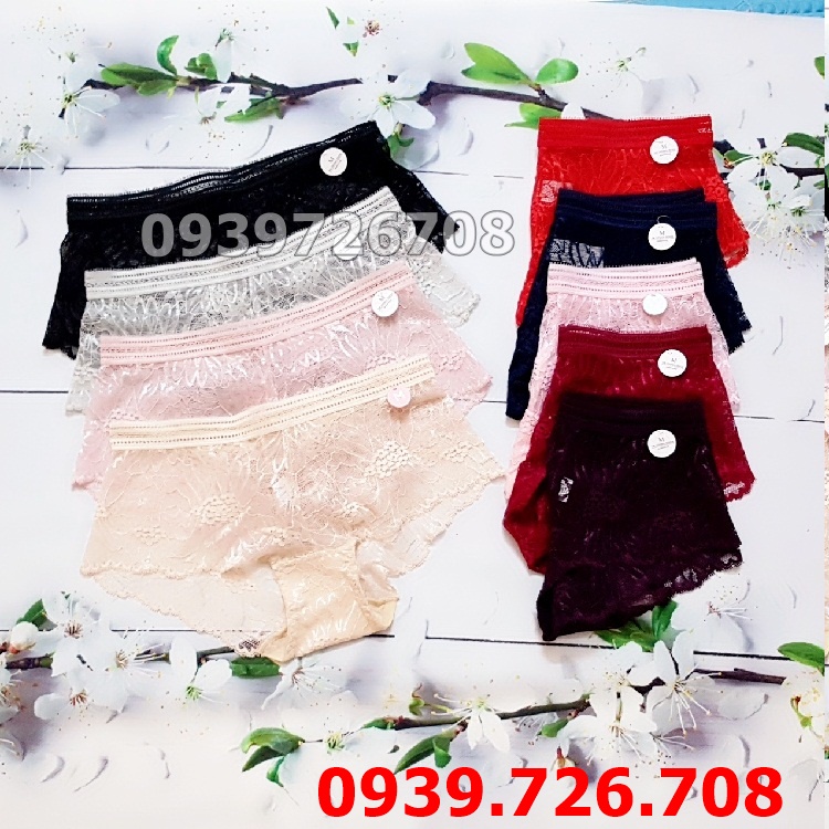 Quần lót ren hoa cúc cao cấp sọc lưng