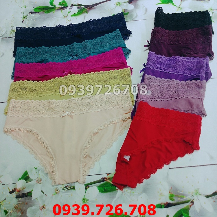 Quần lót thun lạnh viền ren