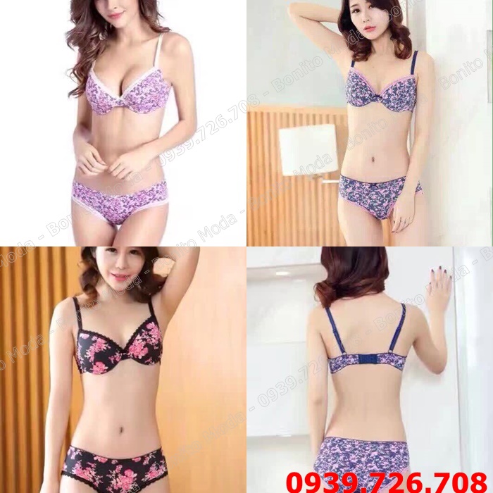 Bộ đồ lót Oligin hoa nhí