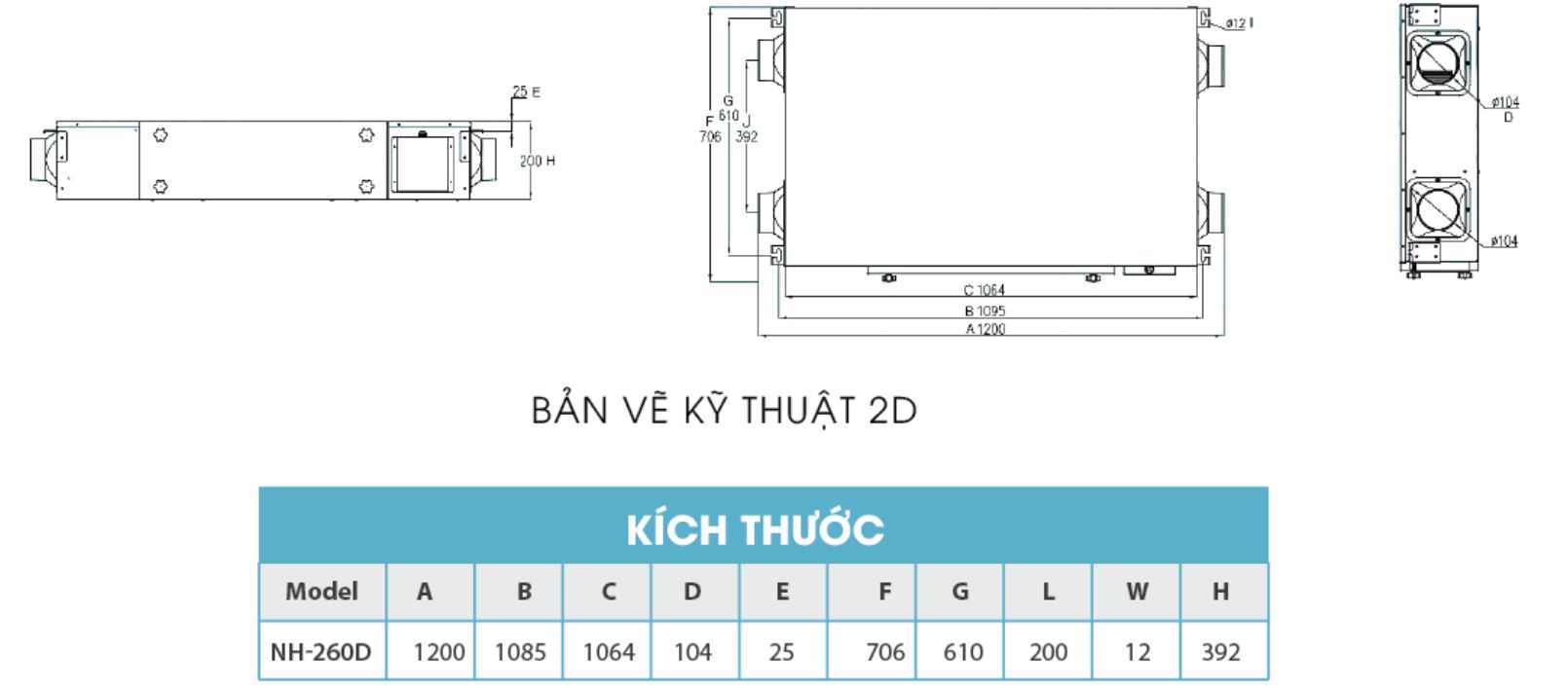 Quạt thông gió thu hồi nhiệt lọc khí KyungJin NH-500D