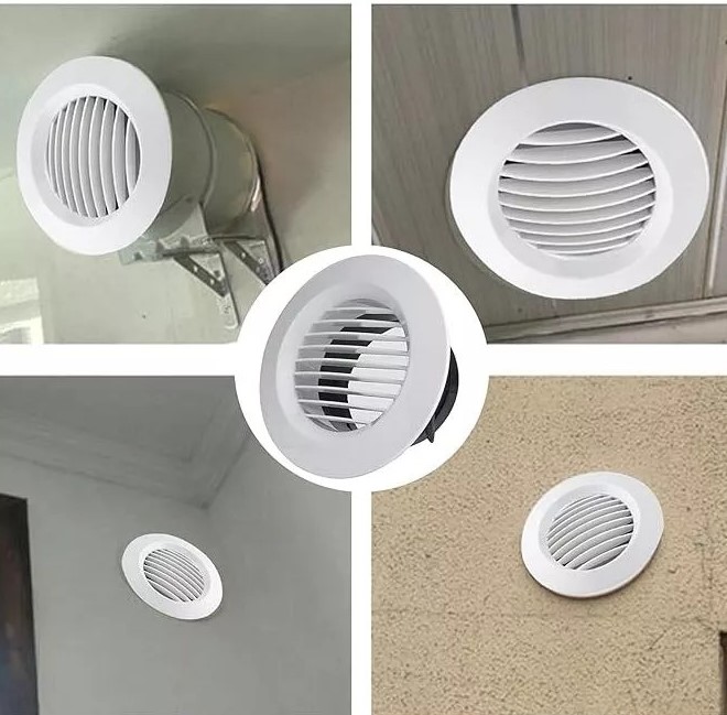 Cửa gió âm trần nhựa ABS D100