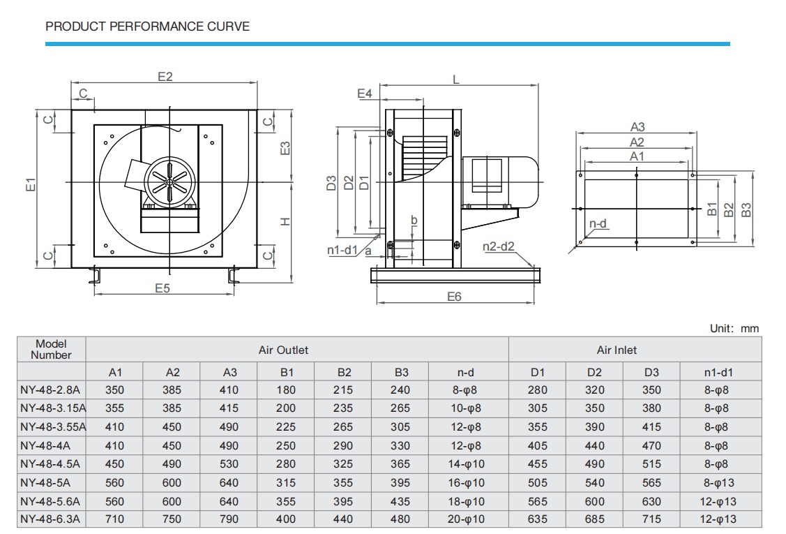 Quạt hút ly tâm Nanyoo NY-48-5.6A-11-6