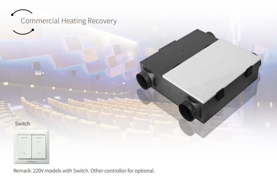 Máy cấp khí tươi thu hồi nhiệt MiWind QRXF-250