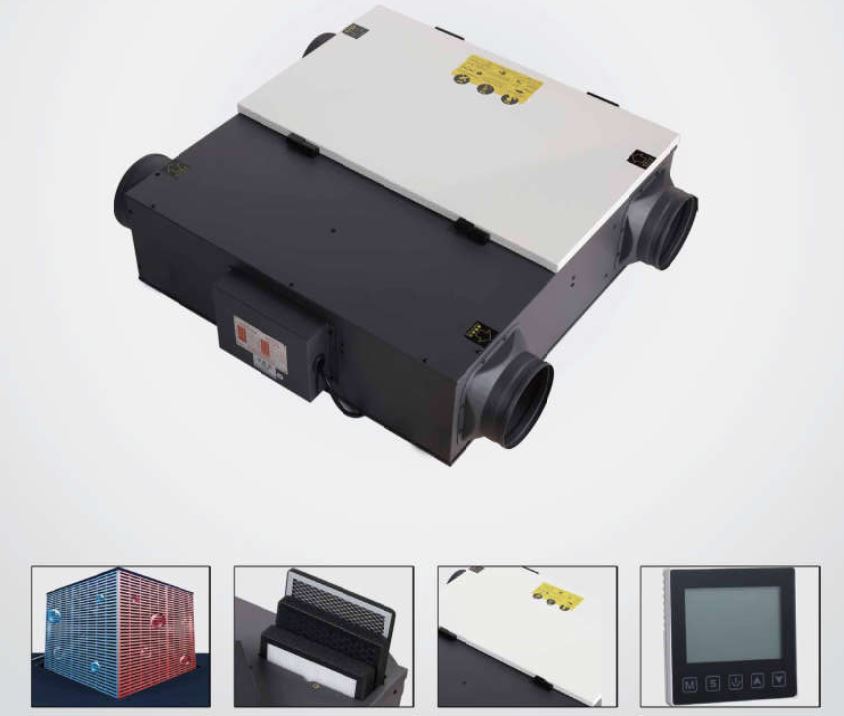 Máy cấp khí tươi thu hồi nhiệt MiWind QRXF-250