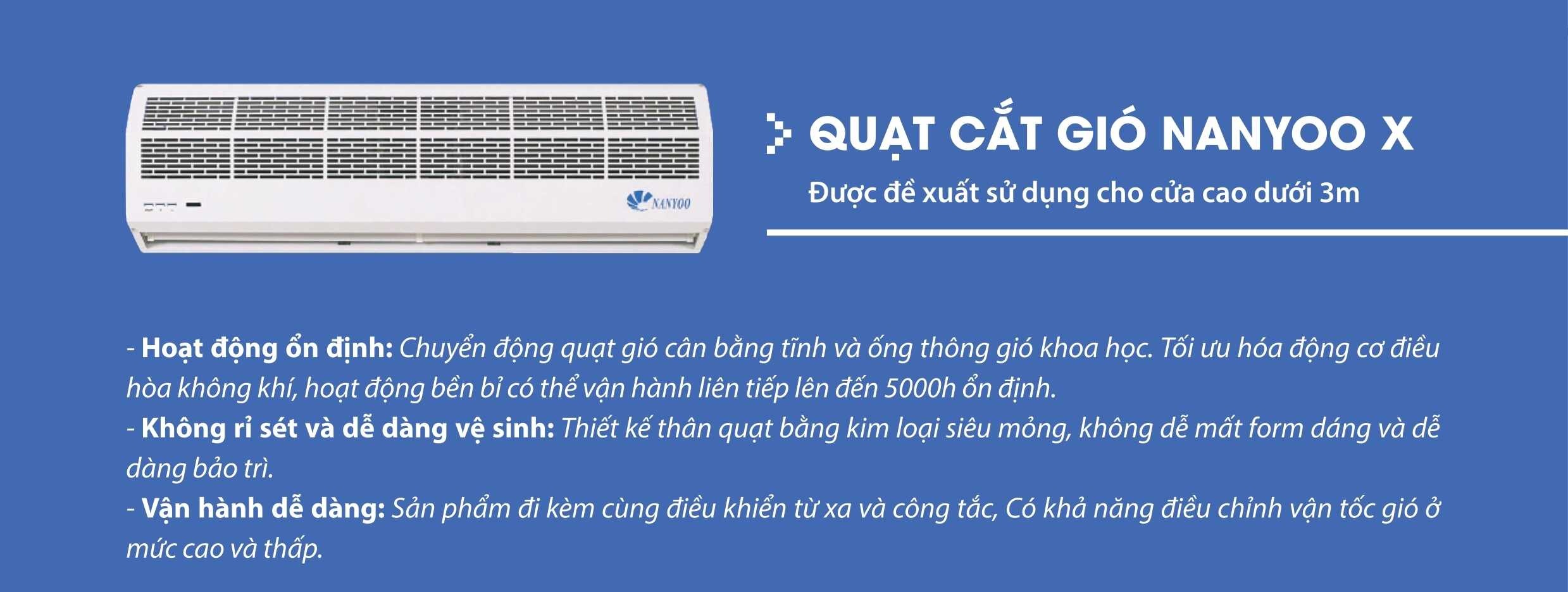 Quạt cắt gió Nanyoo FM-1218X-2/Y 1,8M