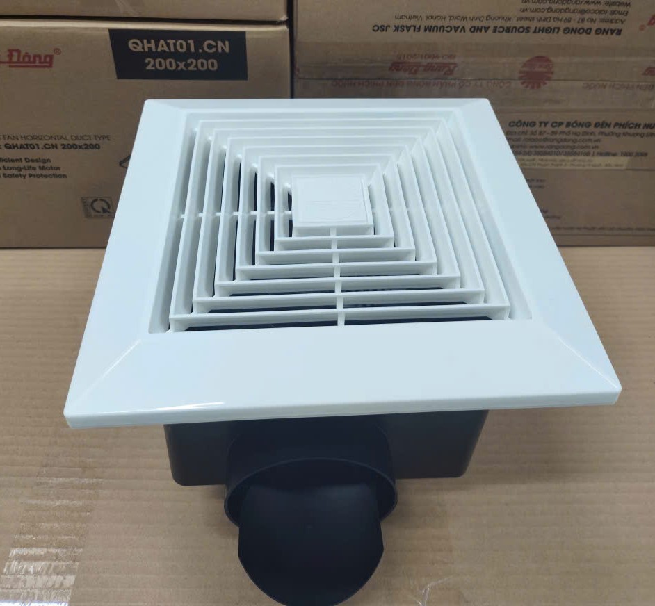Quạt thông gió hút trần ngang QHAT01.CN 200x200
