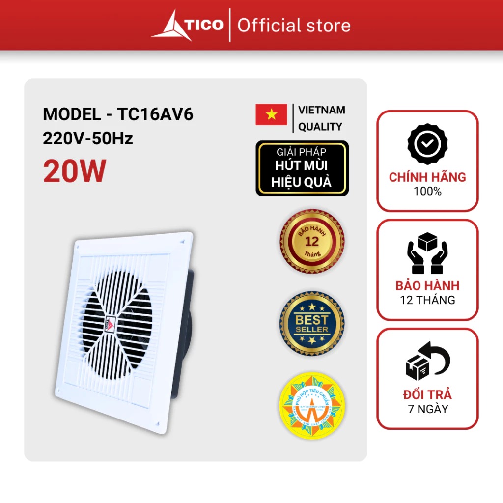 Quạt thông gió Tico TC-16AV6
