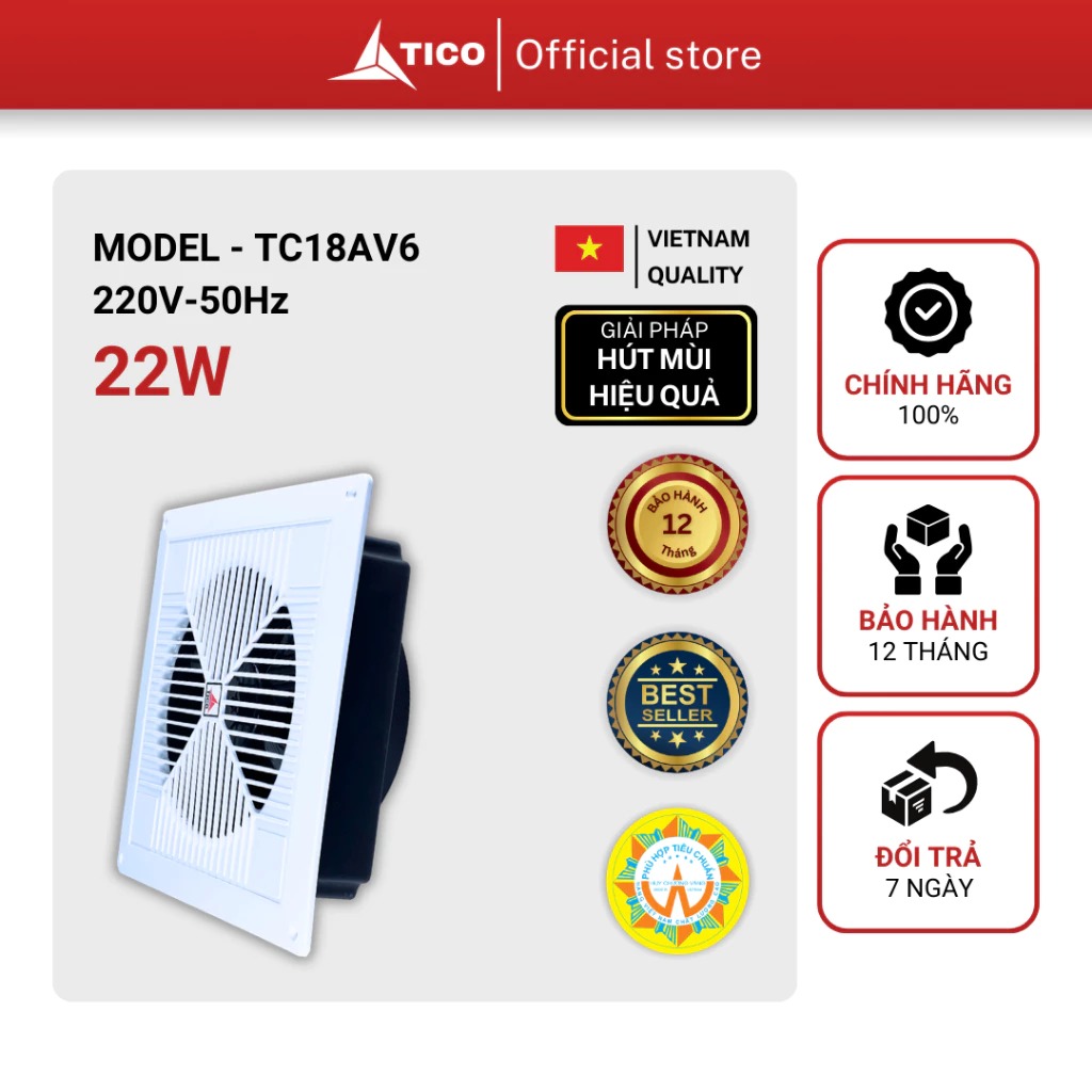Quạt thông gió Tico TC-18AV6