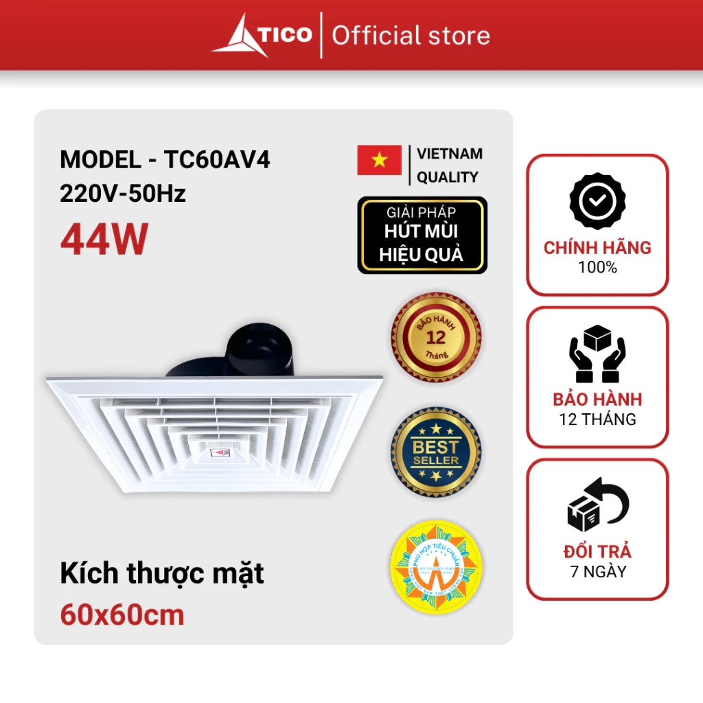 Quạt thông gió âm trần Tico TC-60AV4