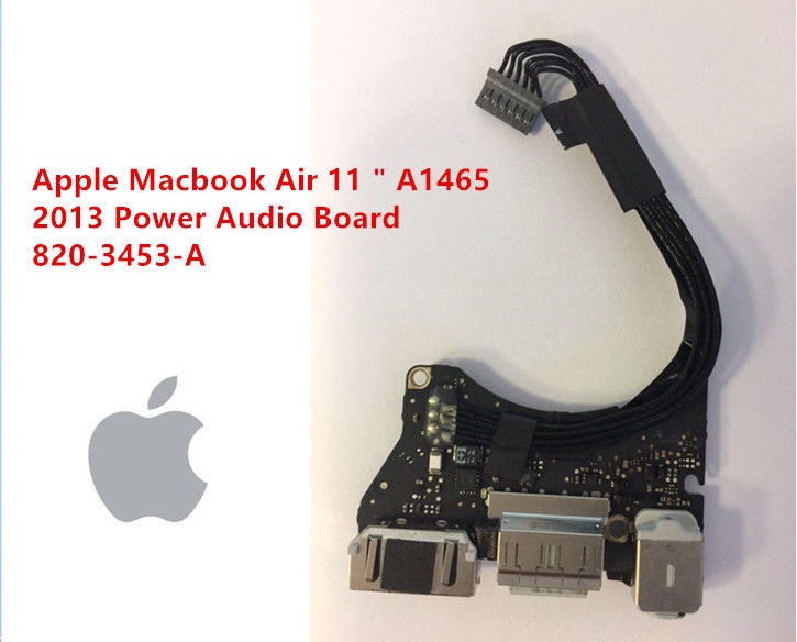 Bo nguồn macbook air 11inch A1465 2013 2014 2015 2016 dc power jack USB AUDIO BOARD 820-3453-A MD711 MD711B MF067LL-A MJVM2LL-A BTO-CTO