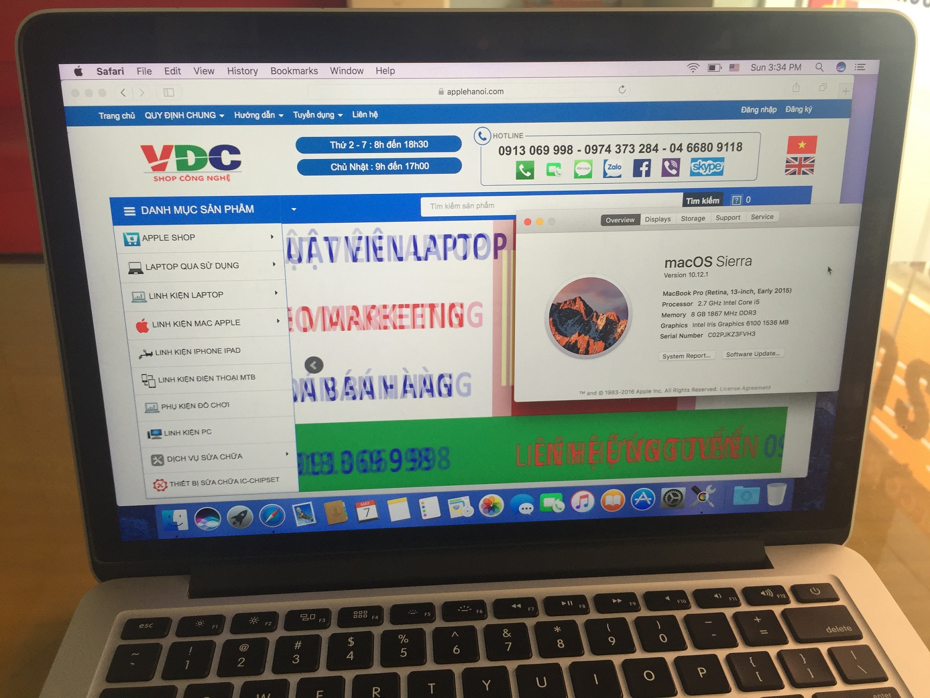 Hiệu năng mạnh mẽ của Macbook Pro Retina 13.3 inch 2015