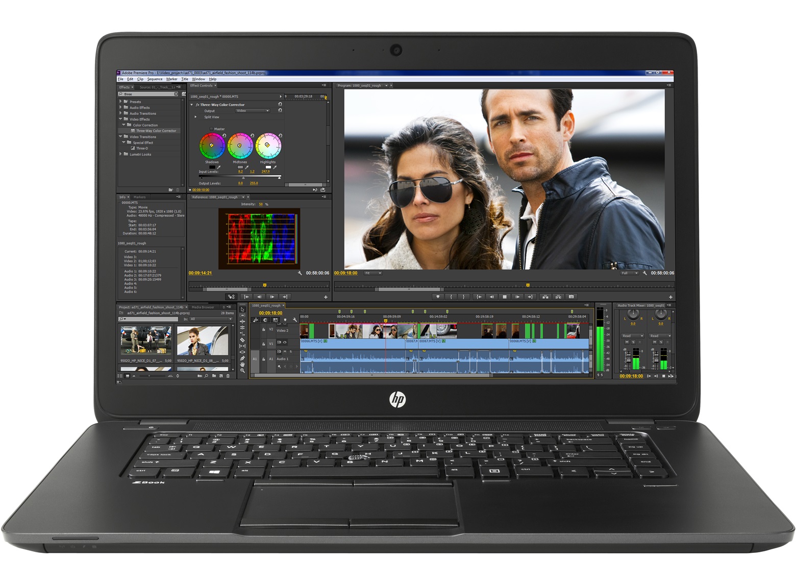 Laptop cũ HP zbook 14 G2 Core i7 5500U, RAM 8GB, SSD 240GB, AMD FirePro M4150, 14 inch 1600x900