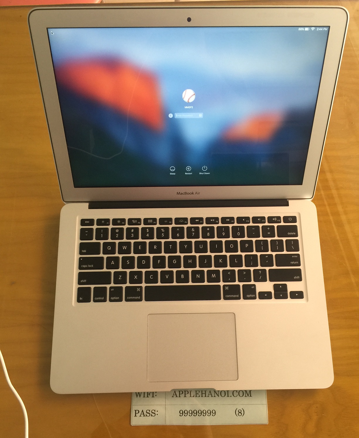 Macbook Air 13-inch MMGF2- Model 2016 Hàng chính Hãng đã qua sử dụng mới 99%