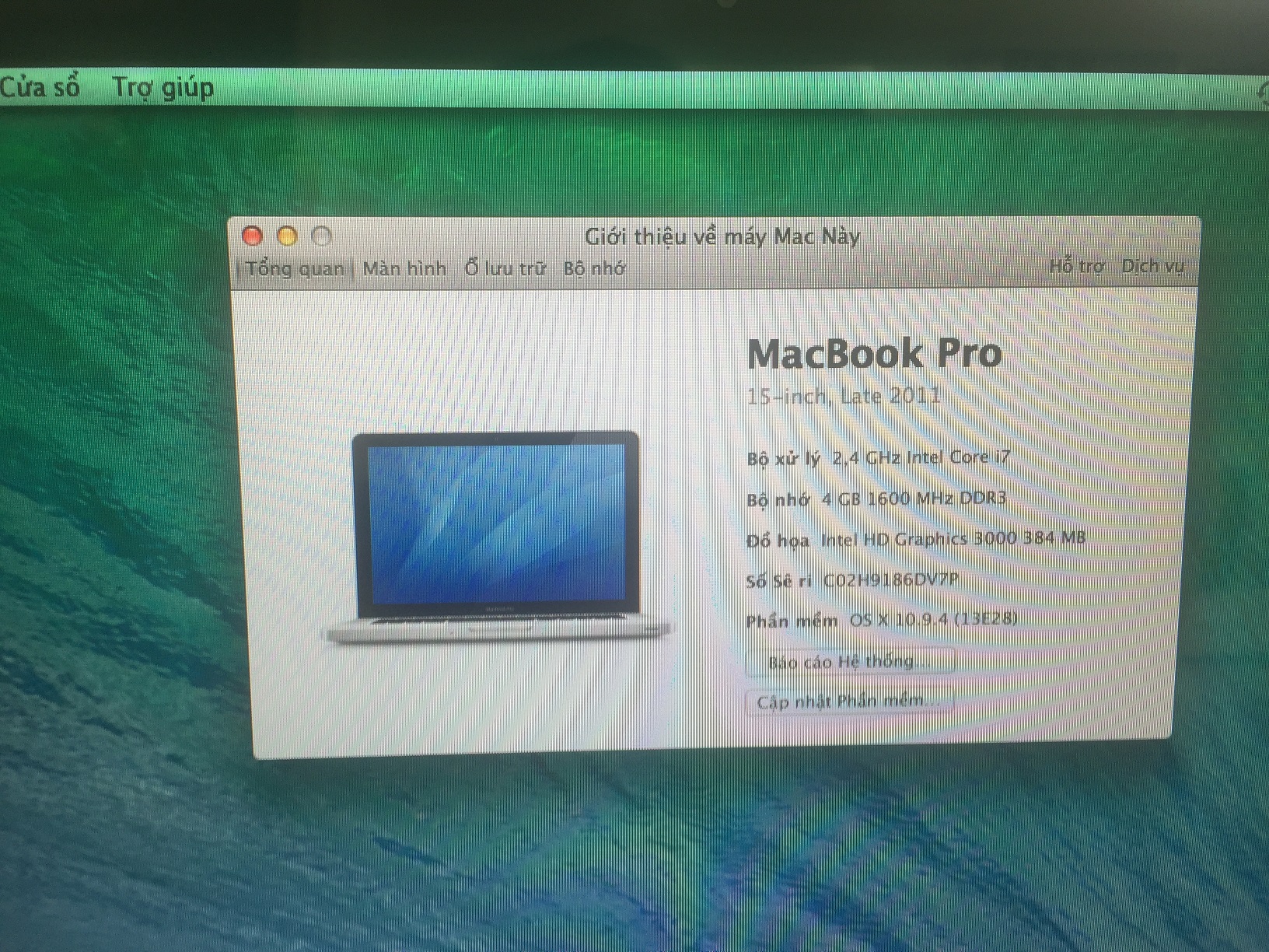 MACBOOK MD322 LATE 2011 CORE I7