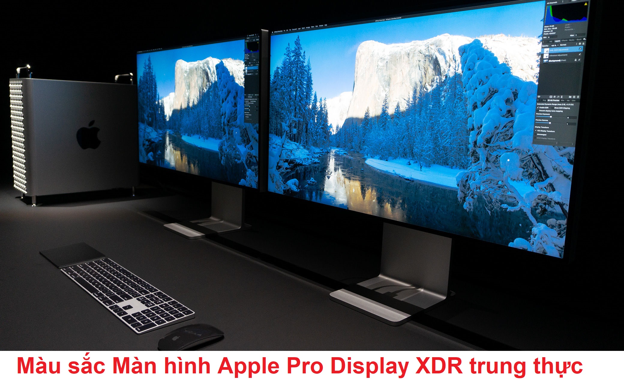 màu sắc Màn hình Apple Pro Display XDR trung thực