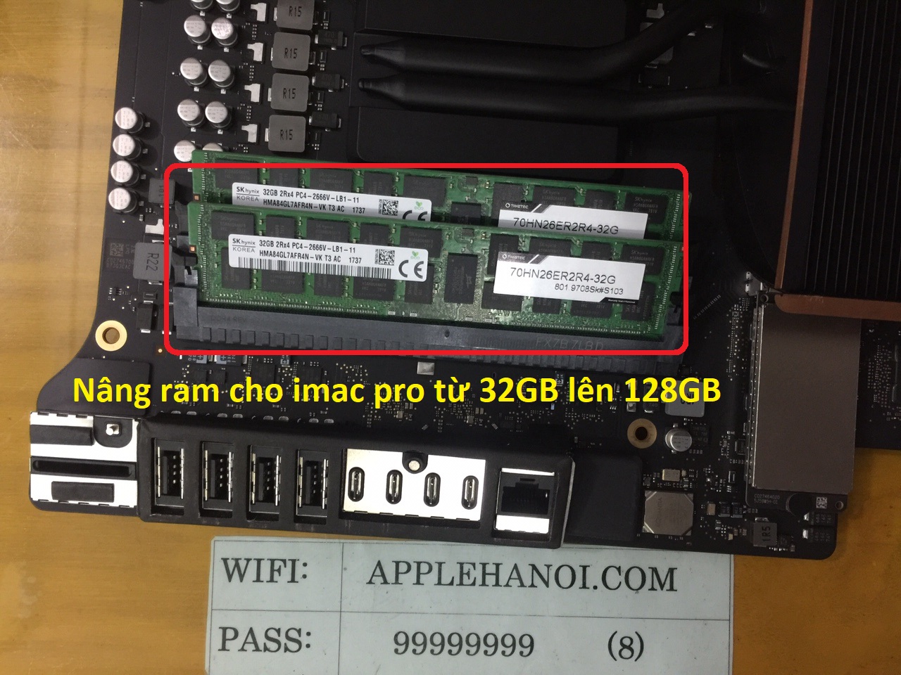 nâng cấp ram imac pro