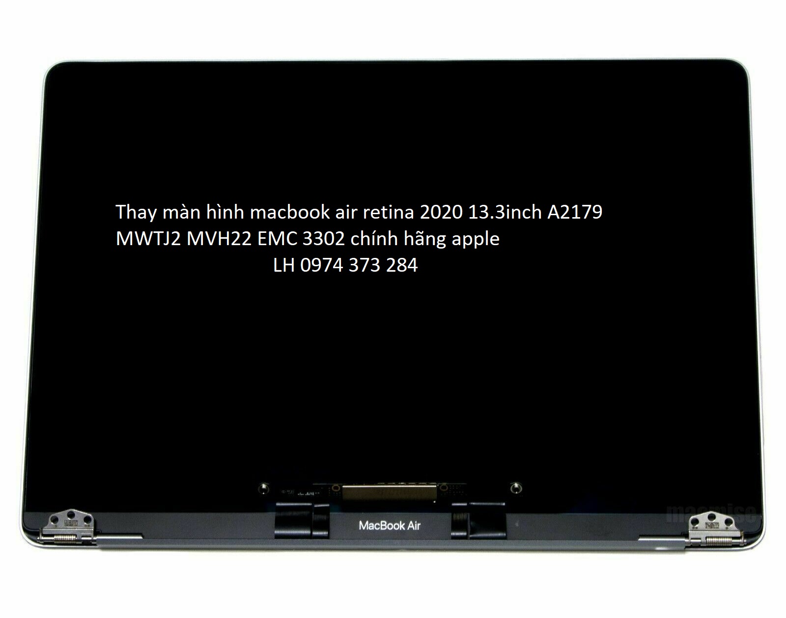 Thay màn hình macbook air retina 2020 13.3inch A2179 MWTJ2 MVH22 EMC 3302 chính hãng apple