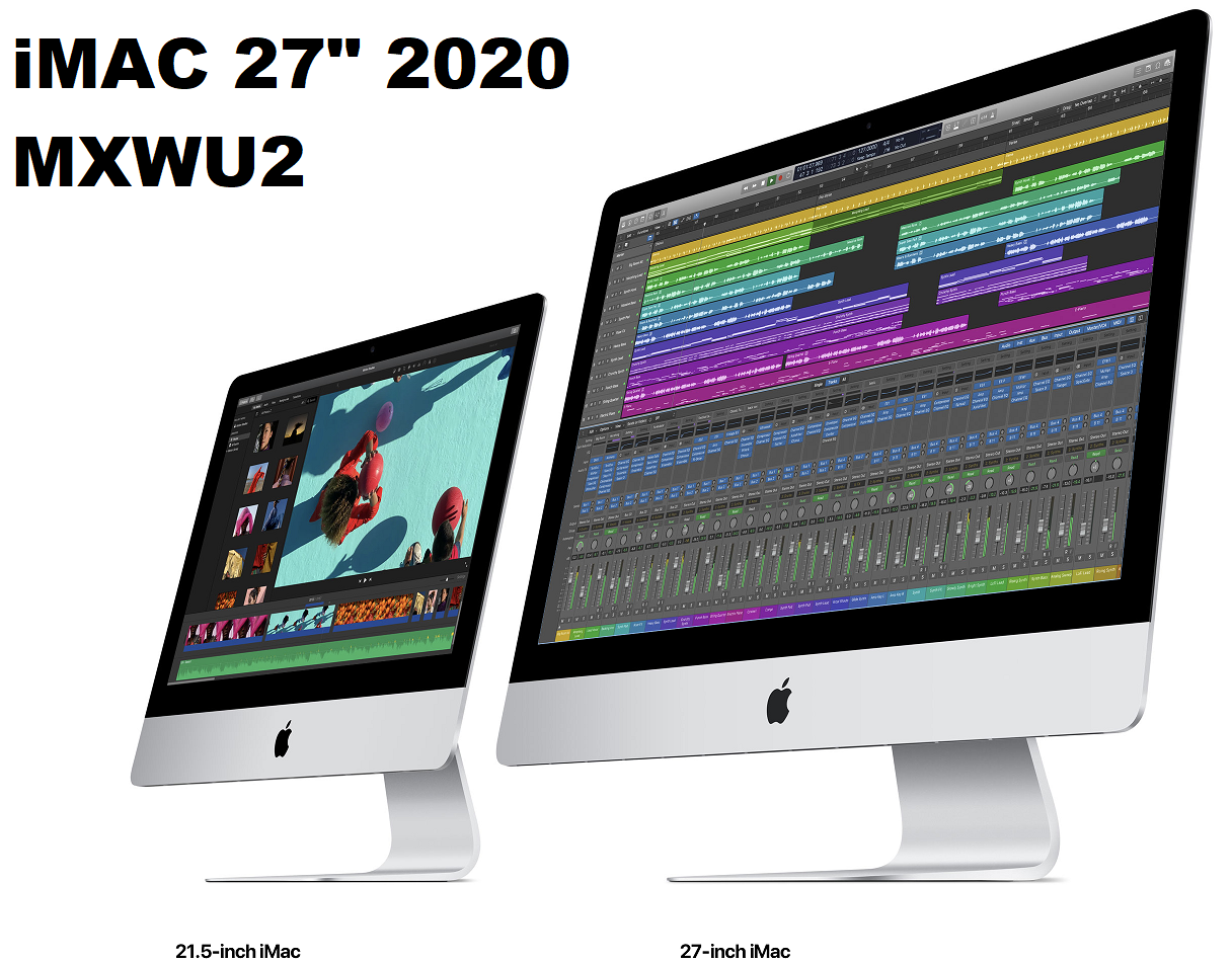 iMac Retina 5K, 27-Inch 2020 Core i5-3.3GHz RAM 8GB SSD 512GB - MXWU2- iMac20,1 - A2115 - 3442