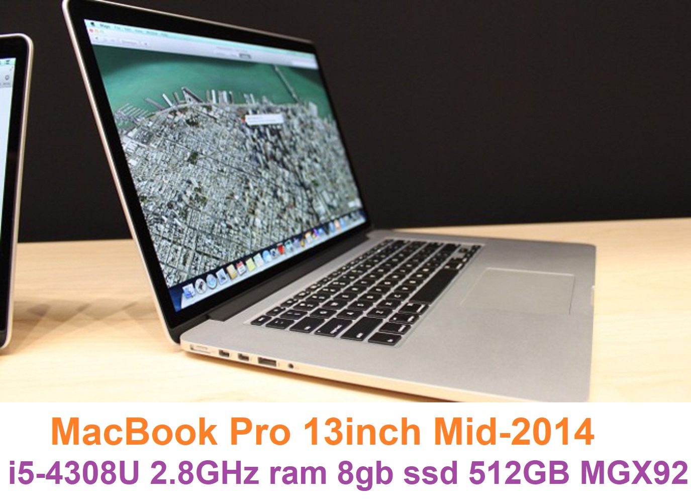 MacBook Pro 13inch Mid-2014 Core i5-4308U 2.8GHz ram 8gb ssd 512GB MGX92 A1502 EMC 2875 MacBookPro11,1