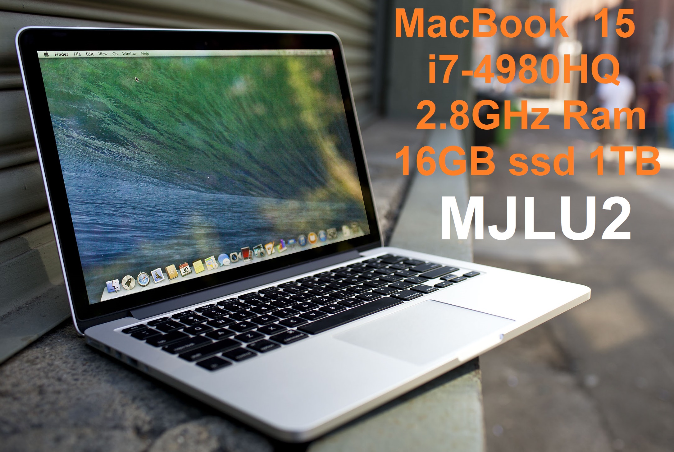 MacBook Pro 15Mid-2015 Core i7-4980HQ 2.8GHz Ram 16GB ssd 1TB MJLU2 A1398 EMC 2910