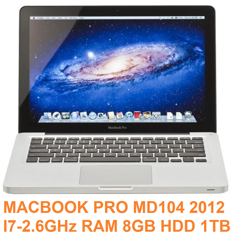 MACBOOK PRO MD104 2012 I7 RAM 8GB HDD 1TB