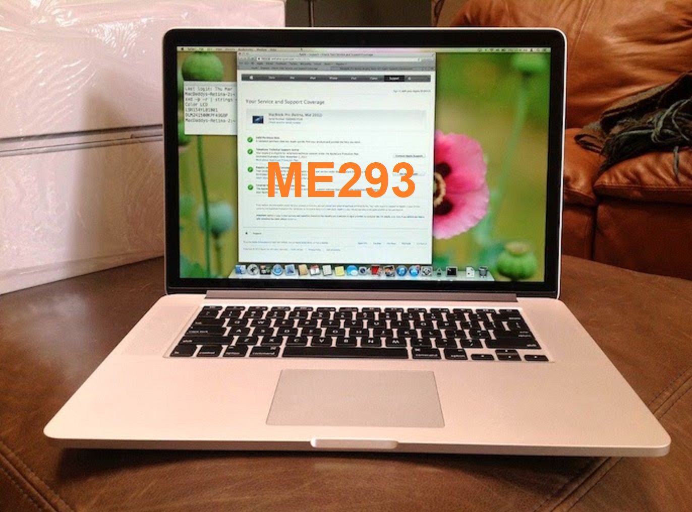 ME293 MacBook Pro Retina 15inch Late 2013 256GB 99%